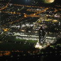 Vereinte Nationen Lange Eugen  Hochhaus  Bonn bei Nacht- Nachtluftbild