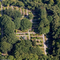 St. Laurentius Friedhof Wanne Herne Luftbild