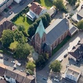 Sankt Laurentius Kirche  Wanne Herne Luftbild