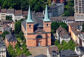 St.-Laurentius-Kirche in Wuppertal-Elberfeld  Luftbild