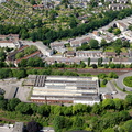 Alte Fabrikgebäude an der Spitzenstraße Wuppertal ( seit den abgerissen ) Luftbild