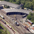 Lokschuppen Eisenbahnmuseum Bochum-Dahlhausen  Luftbild
