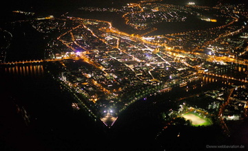 Koblenz Nacht Luftbild 