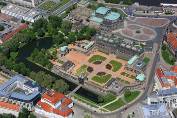  der Zwinger Dresden  Luftbild 
