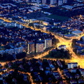 Dresden Südvorstadt bei Nacht - Luftbild
