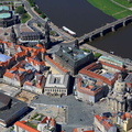 Luftbild-Schrägaufnahme Dresden Stadtzentrum / innere Altstadt
