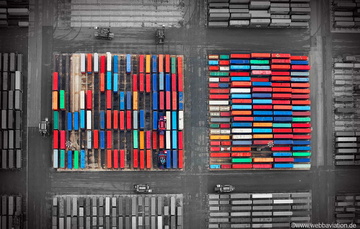 Containerhafen  Hamburg   Luftbild