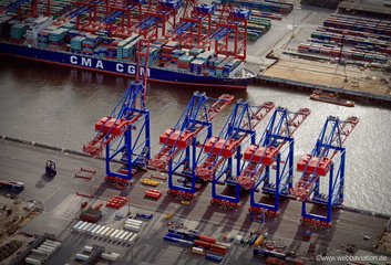 Containerhafen,  Hamburg  Luftbild