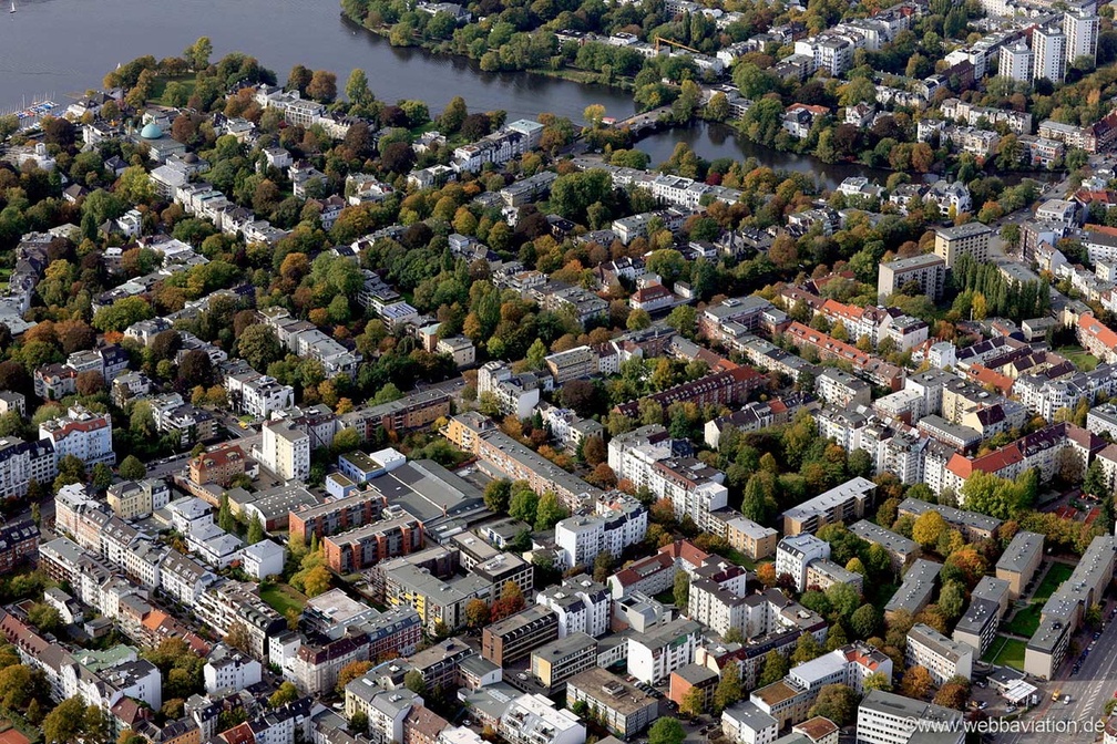 Hamburg-Uhlenhorst Luftbild