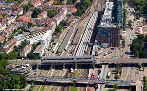 Freiburg Hauptbahnhof Freiburg im Breisgau  Luftbild