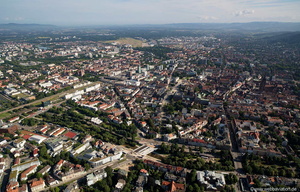 Freiburger Kronenbrücke und umgebung Luftbild