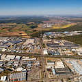 Gewerbe und Industriegebiet Talhaus Hockenheim  Luftbild 
