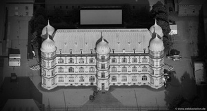 Schloss Gottesaue Karlsruhe Luftbild  