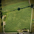 Maisfeld-Labyrinth Opfingen Luftbild