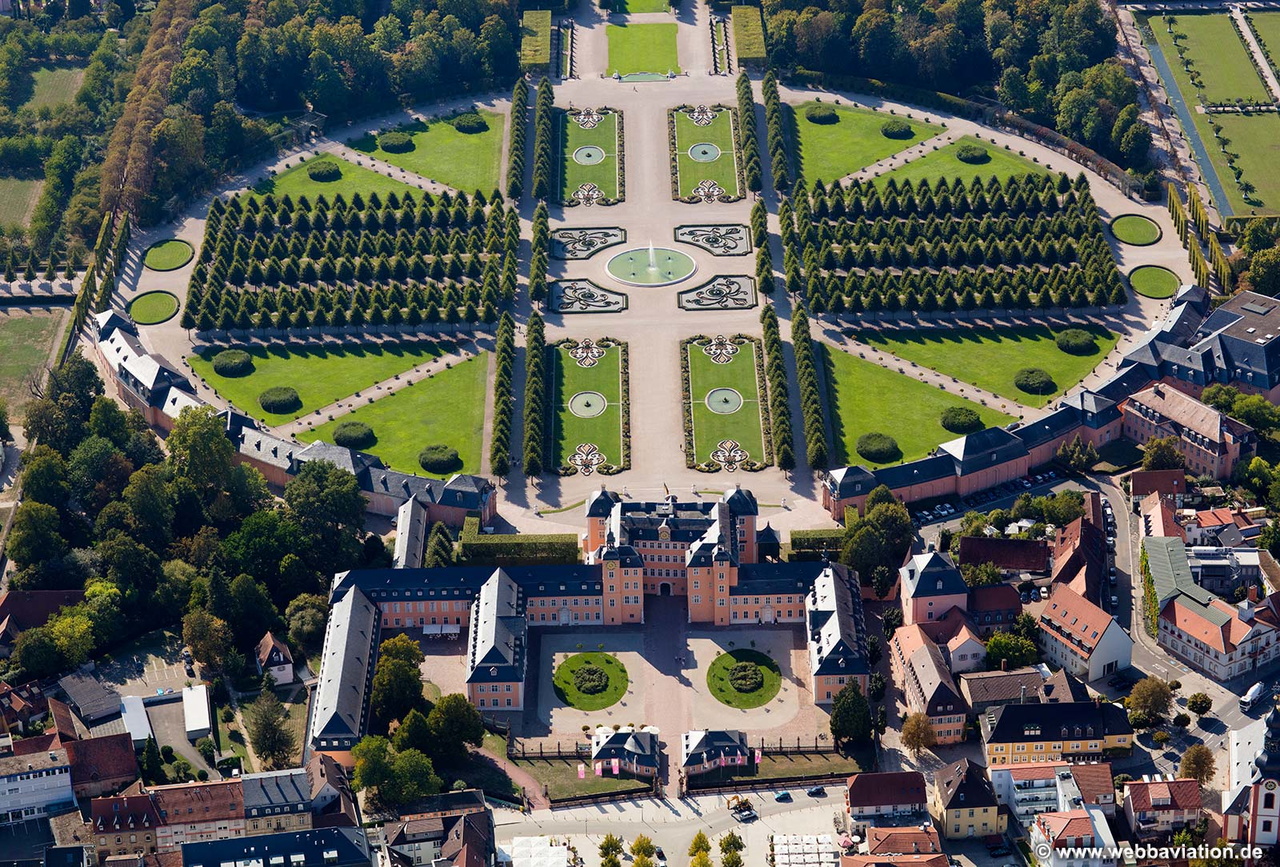 Schloss Schwetzingen  Luftbild 