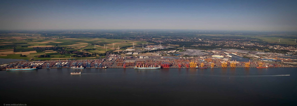 Container-Terminal Bremerhaven Luftbild