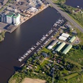 Vereinshafen des Wassersportverein Wulsdorf Luneorthafen Bremerhaven  Luftbild