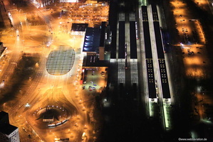 Braunschweig Hauptbahnhof   Nacht Luftbild