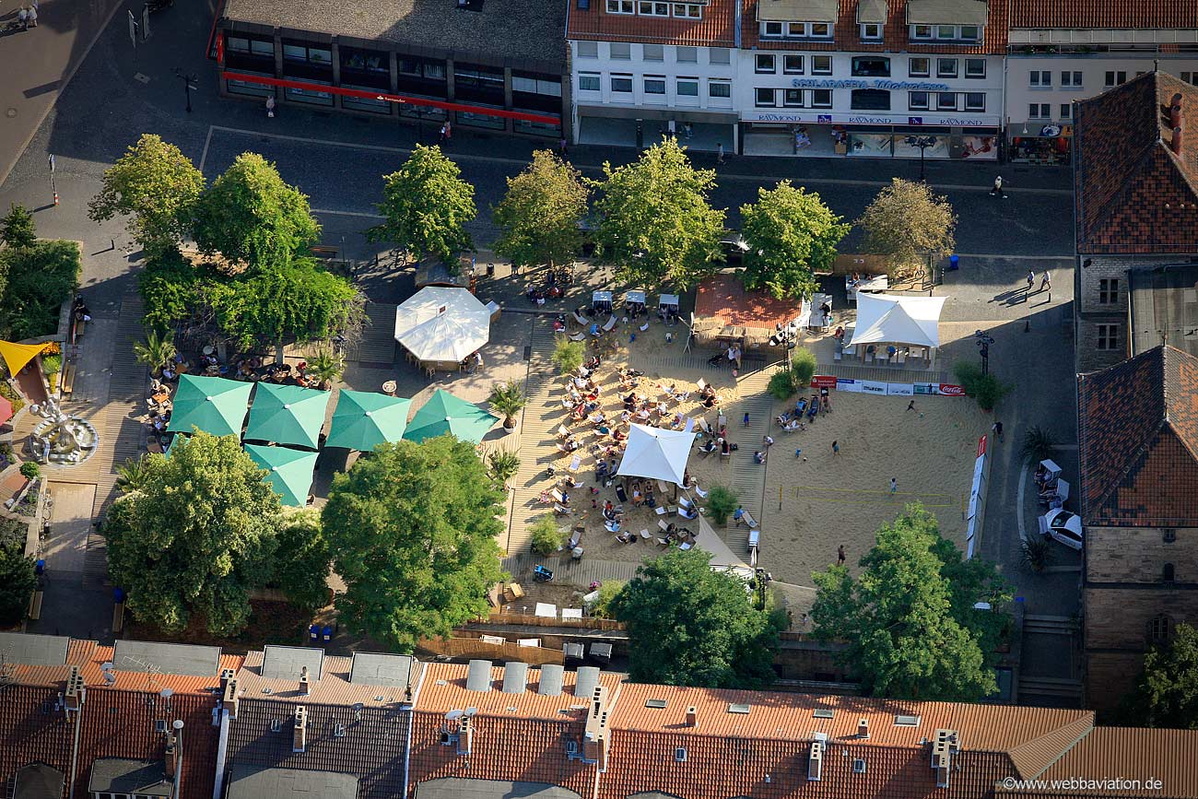 Der Citybeach  Hildesheim Luftbild