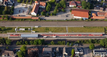 Bahnhof Hude  Luftbild