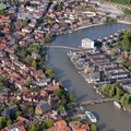 Altstadt und Hafen Leer Ostfriesland  Luftbild