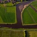 Zusammenfluss Jümme und Aper Tief Detern Ostfriesland Luftbild