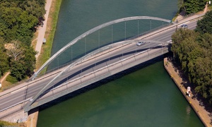 Engterstraße Brücke über den Mittellandkanal  Bramsche Luftbild