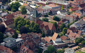 St. Martin Kirche Bramsche  Luftbild
