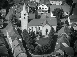 St. Mauritius Kirche in Dissen am Teutoburger Wald Luftbild