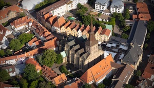 Marienkirche im Osnabrücker Altstadt Luftbild