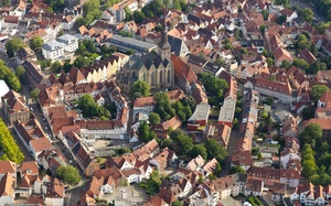 St. Marien und Umgebung Osnabrück   Luftbild