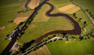 Die Hamme mit Flussarm Luftbild