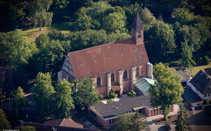 Klosterkirche St. Marien Lilienthal Luftbild