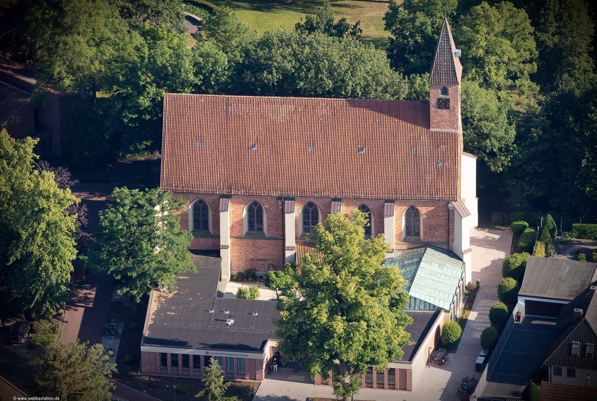 Klosterkirche St. Marien Lilienthal Luftbild