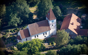 St.-Jürgens-Kirche Lilienthal  Luftbild