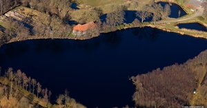 Wassermühle Stüvenmühle und Mühlenteich ,Visbek Luftbild