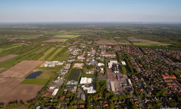 Gewerbegebiet Ihrhove Nord, Ihrhove Ostfriesland Luftbild