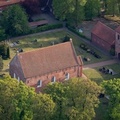 Reformierte Kirche, Ihrhove Ostfriesland Luftbild