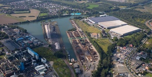 Hardenberghafen und Industriehafen Dortmund  Luftbild