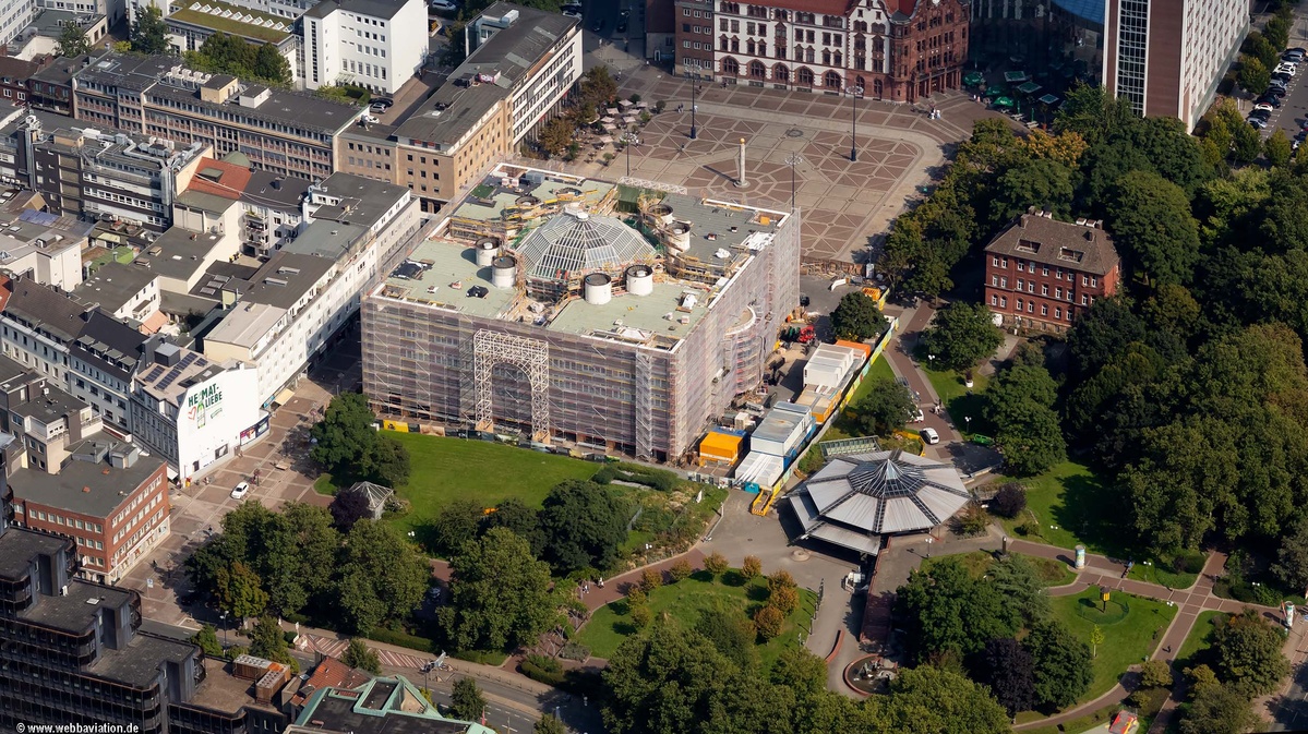 Sanierung Dortmunder Rathaus Dortmund 2021 Luftbild