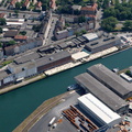 Stadthafen und Speicherstraße Dortmund Luftbild   