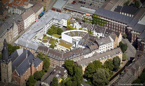 Altestadt, Liefergasse, Lambertusstraße und Stiftspl.    Düsseldorf   Luftbild