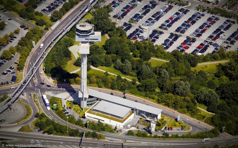 Air Traffic Control Tower Düsseldorf  Airport Luftbild