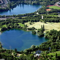 Deichsee im Südpark Düsseldorf Luftbild