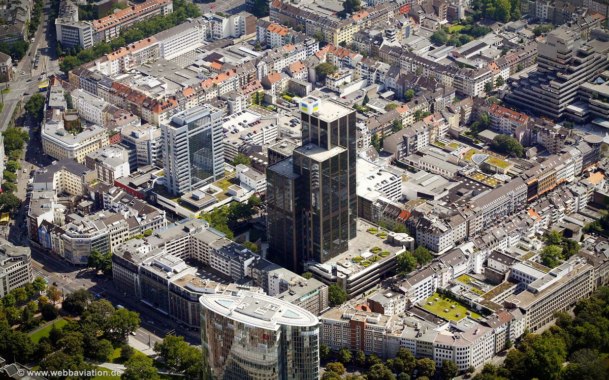 Deutschen Rentenversicherung Rheinland Hauptgebäude Düsseldorf  Luftbild