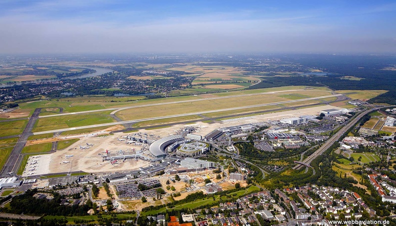 Flughafen Düsseldorf Airport Luftbild