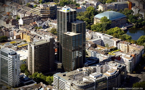 LVA-Hauptgebäude Düsseldorf Luftbild