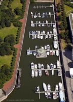 Marina Düsseldorf Yachthafen Luftbild