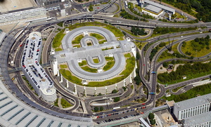 Parkhaus  Flughafen Düsseldorf Airport Luftbild