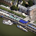 Rheinuferpromenade Düsseldorf Luftbild